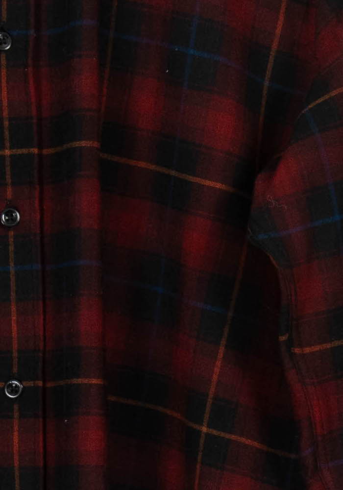 Chemise à Carreaux Bordeaux et Noir - Taille M/38 - Image 3