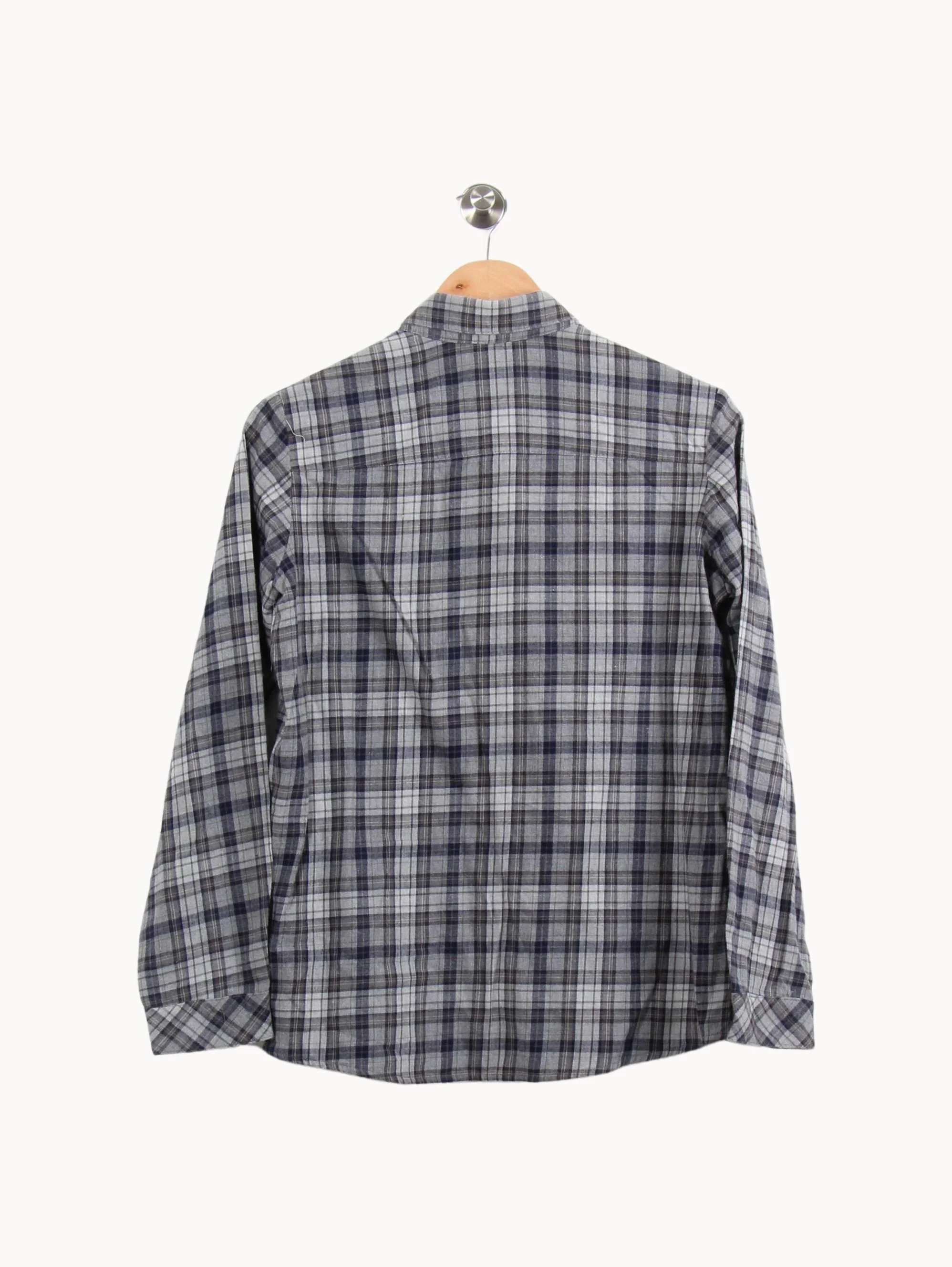 Chemise à Carreaux Grise et Bleue - Taille L/40 - Image 4