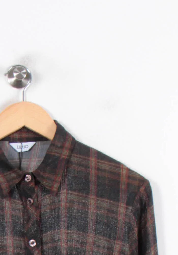 Chemise À Carreaux Grise et Marron - Taille XXXL/46 - Image 3