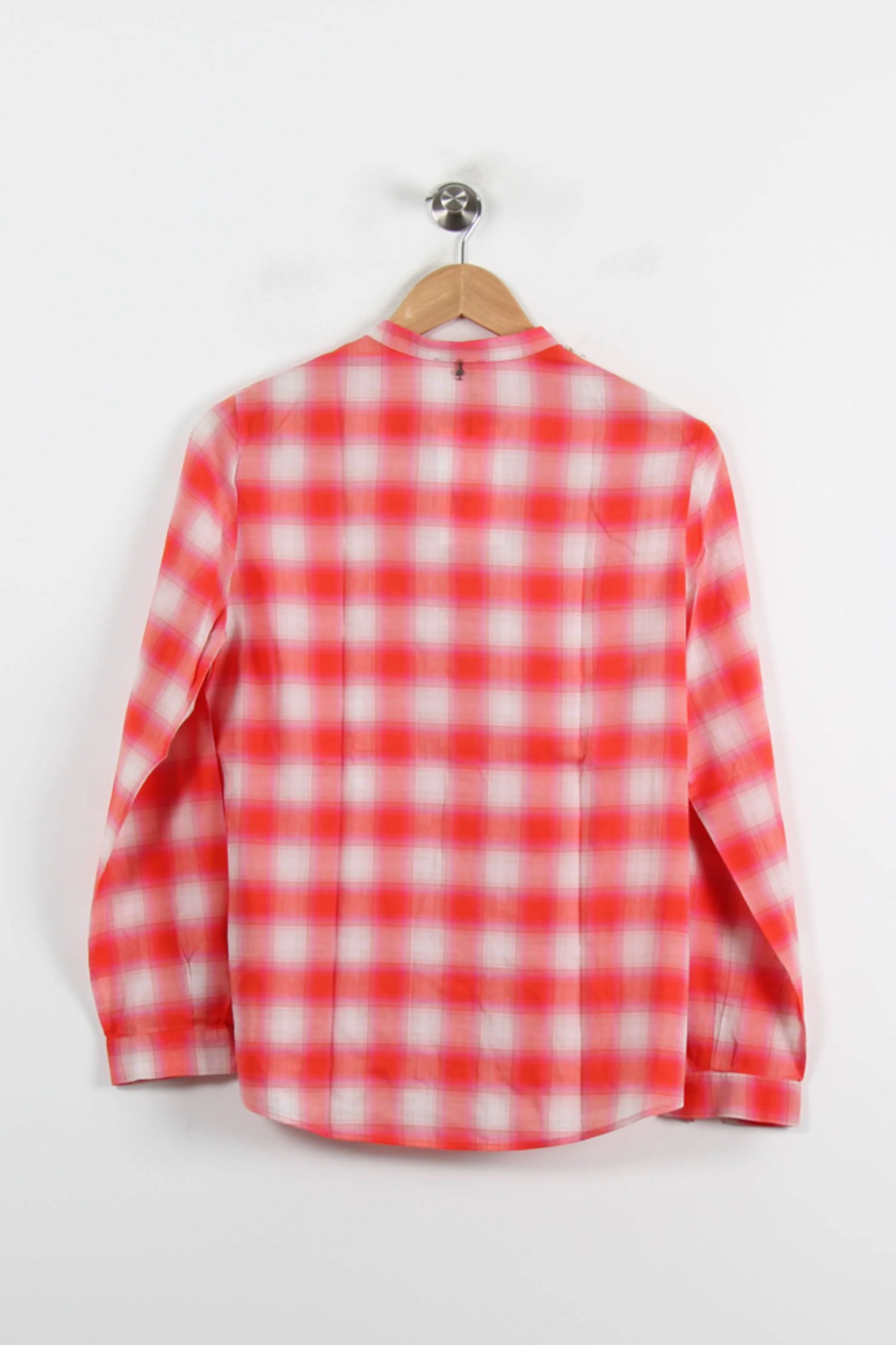 Chemise À Carreaux Rouge et Blanche - Taille S/36 - Image 4