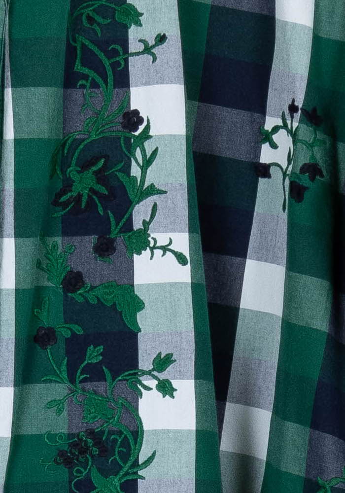 Chemise À Carreaux Verte et Bleue - Taille L/40 - Image 3