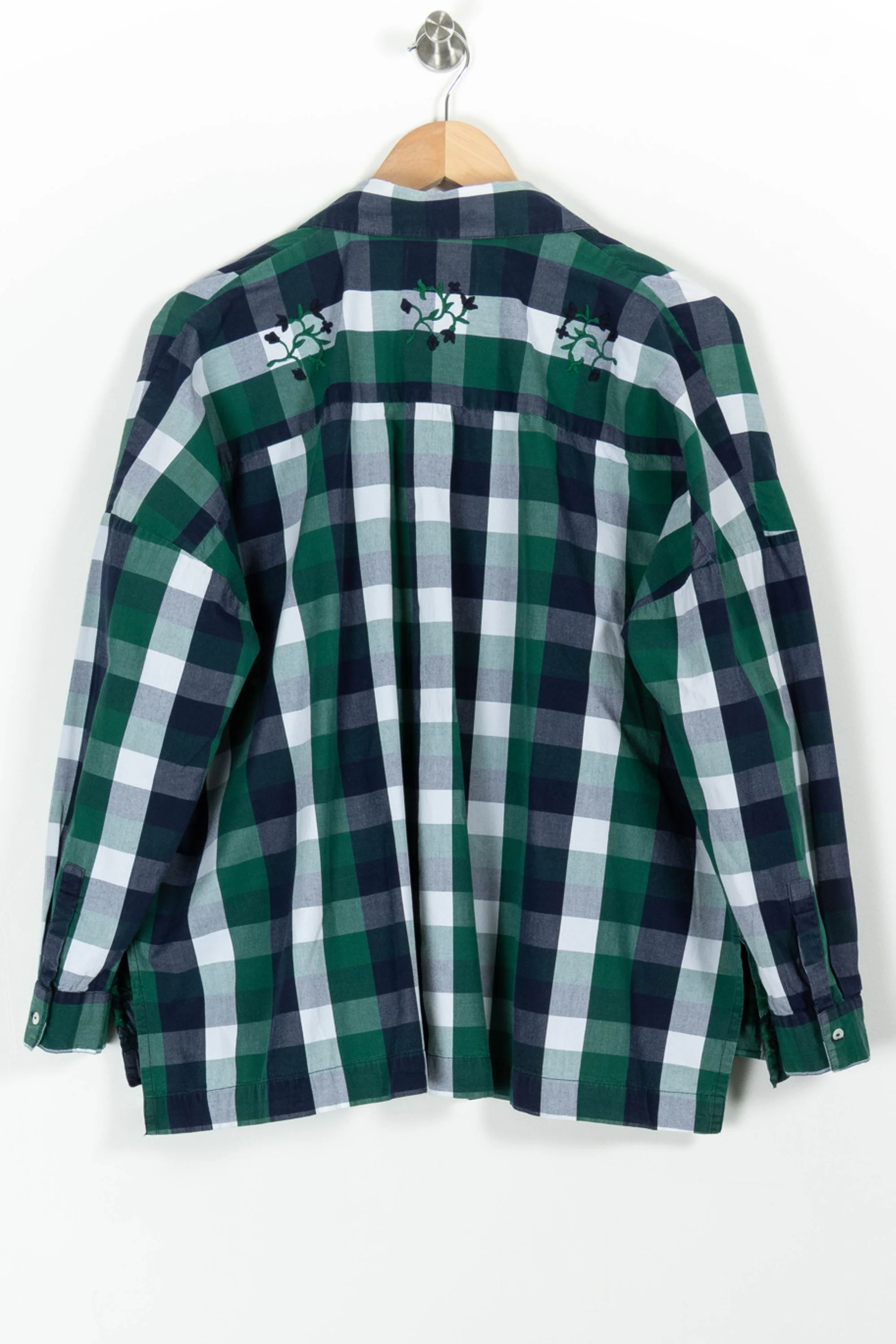 Chemise À Carreaux Verte et Bleue - Taille L/40 - Image 4
