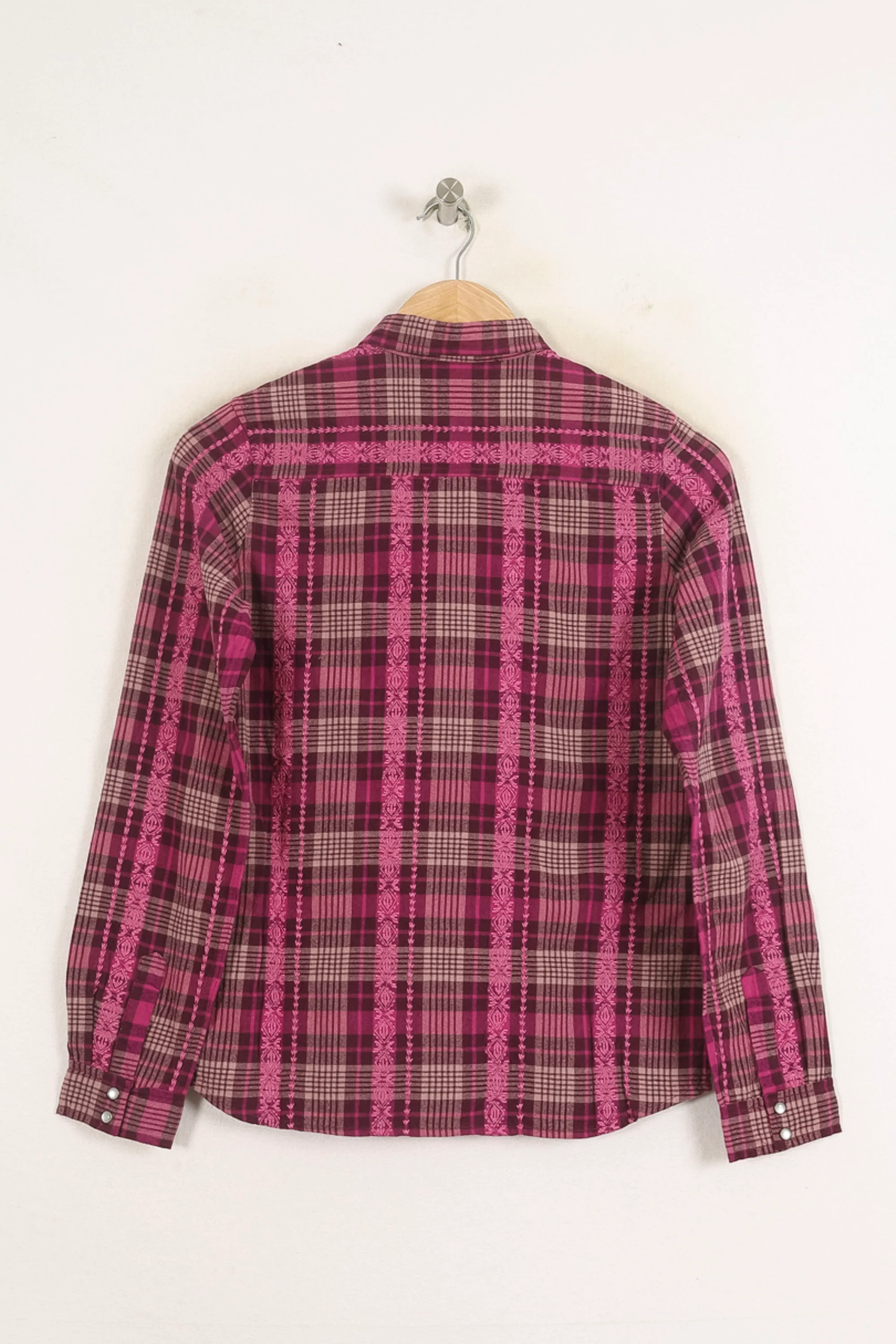 Chemise À Carreaux Violette et Rose - Taille S/36 - Image 4