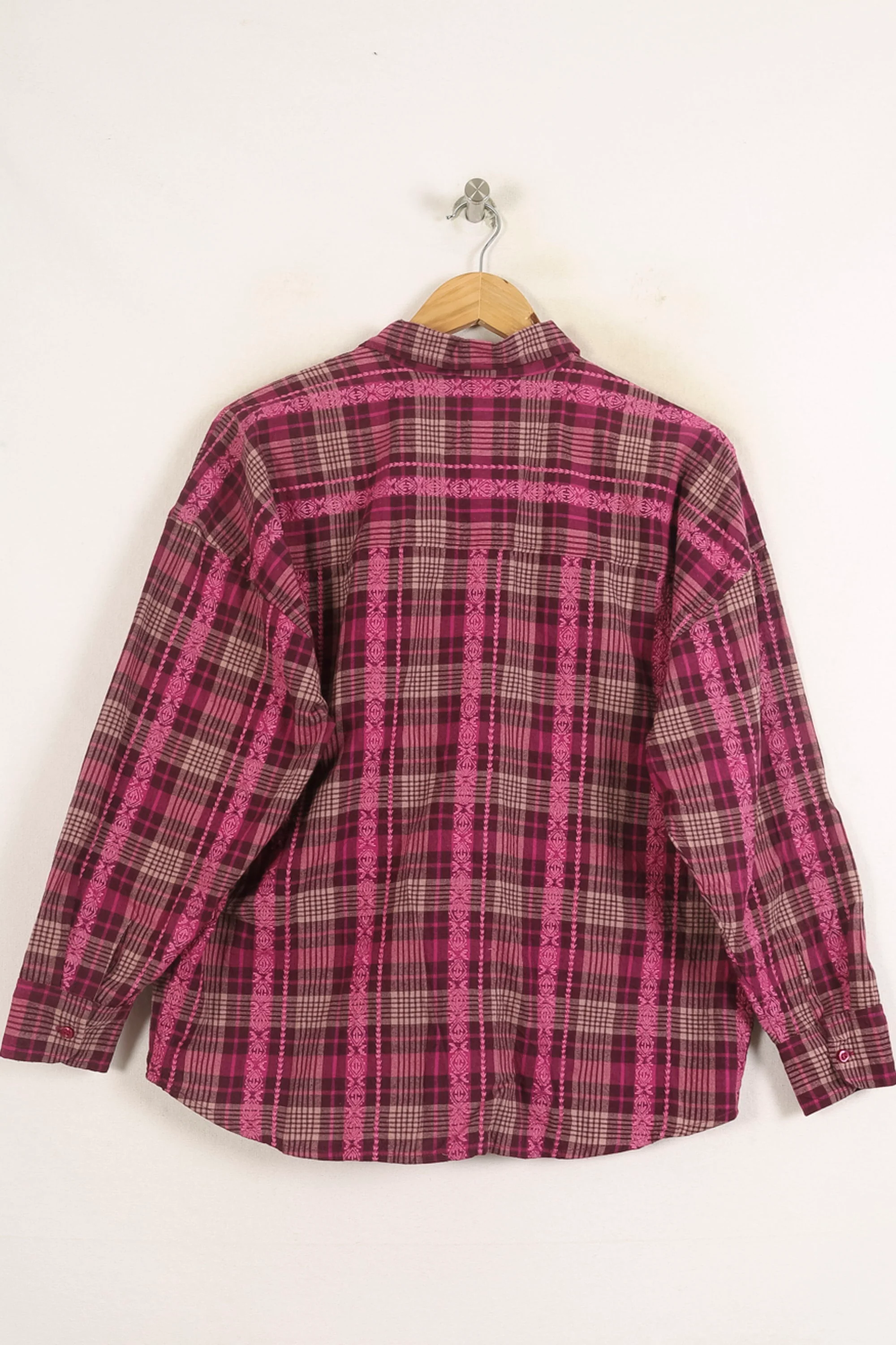 Chemise À Carreaux Violette et Rose - Taille S/36 - Image 4