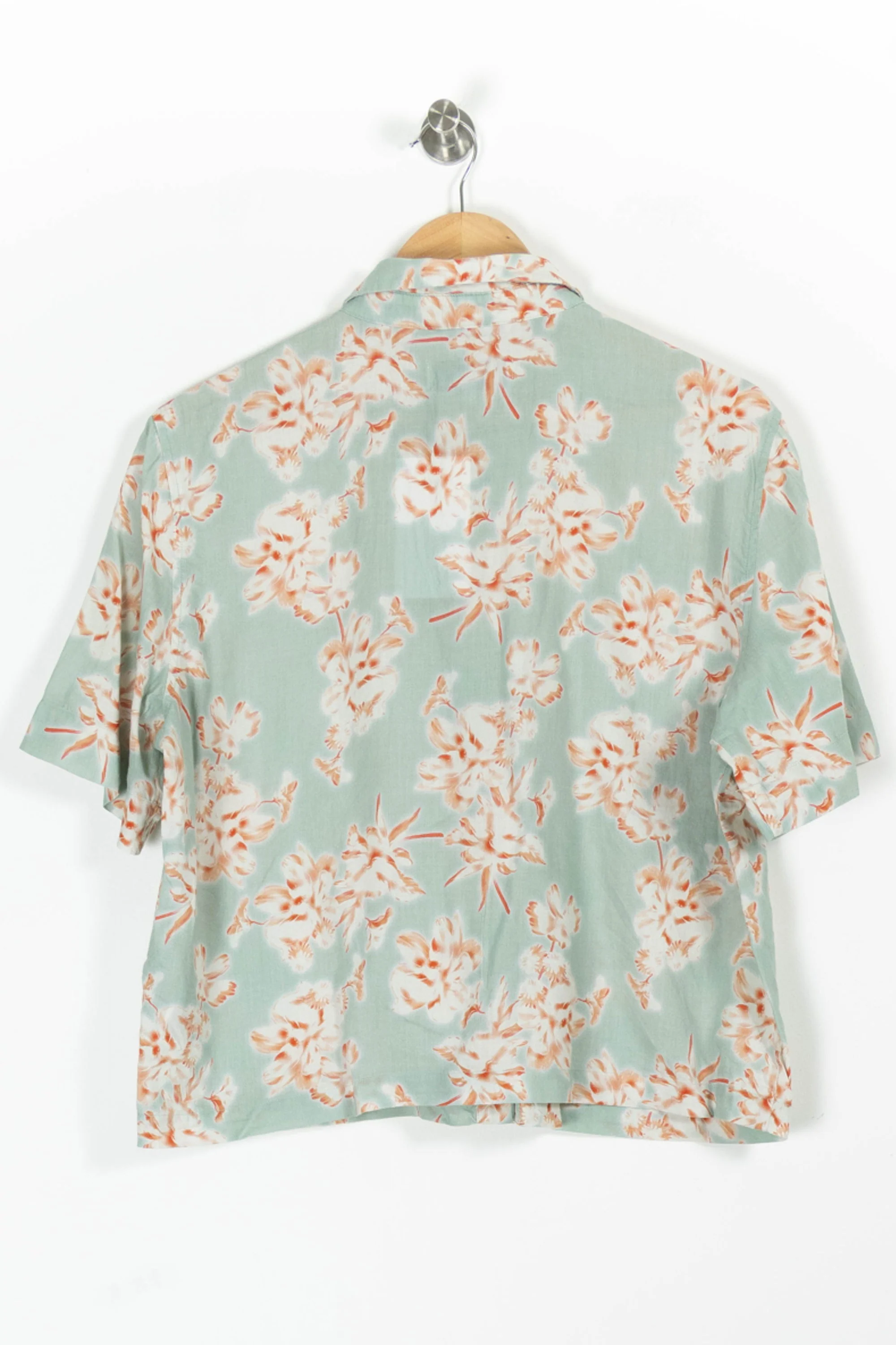 Chemise à fleurs Verte et Orange - Taille XXL/44 - Image 4