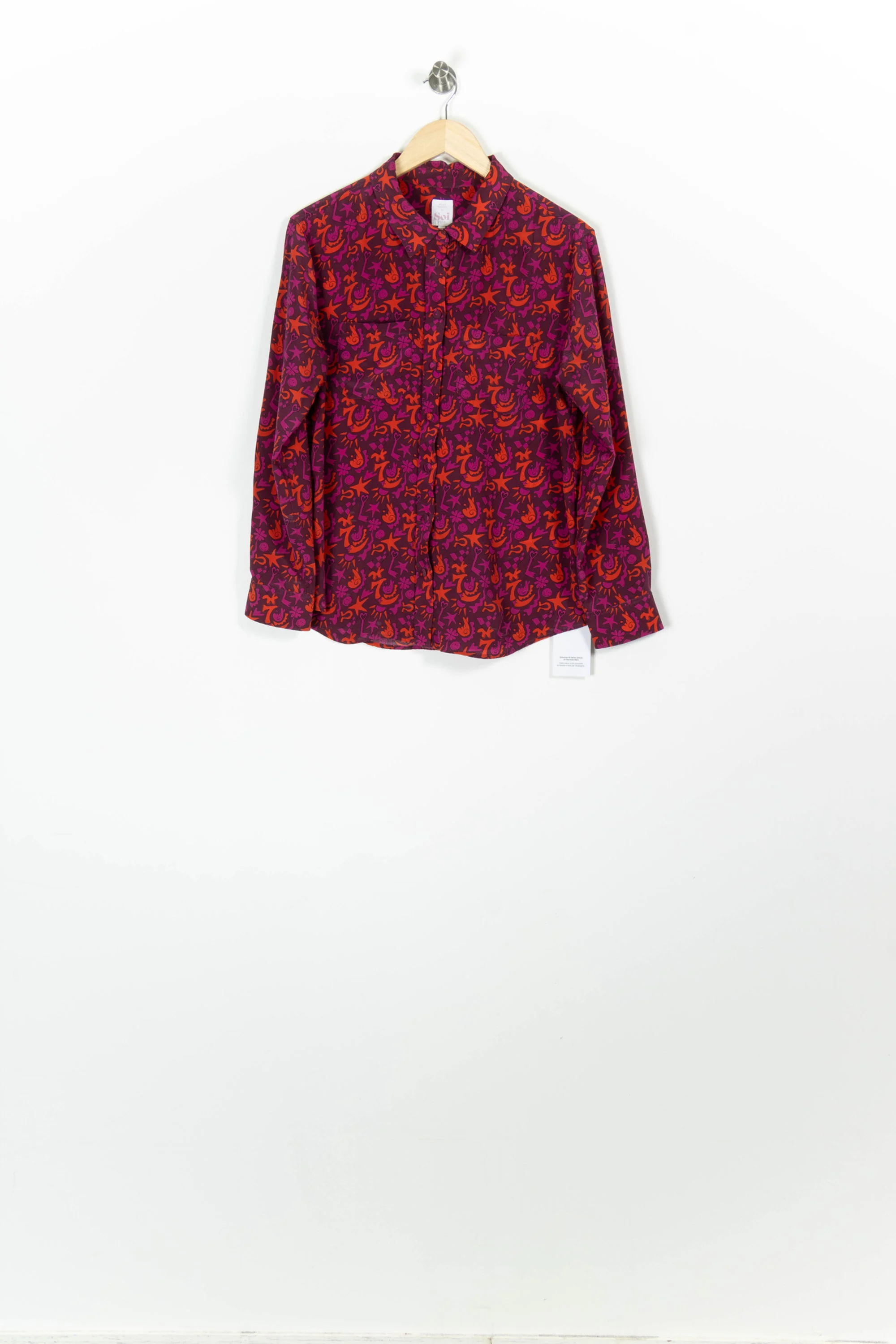 Chemise à motifs Rouge et Violet - Taille XL/42 - Image 2