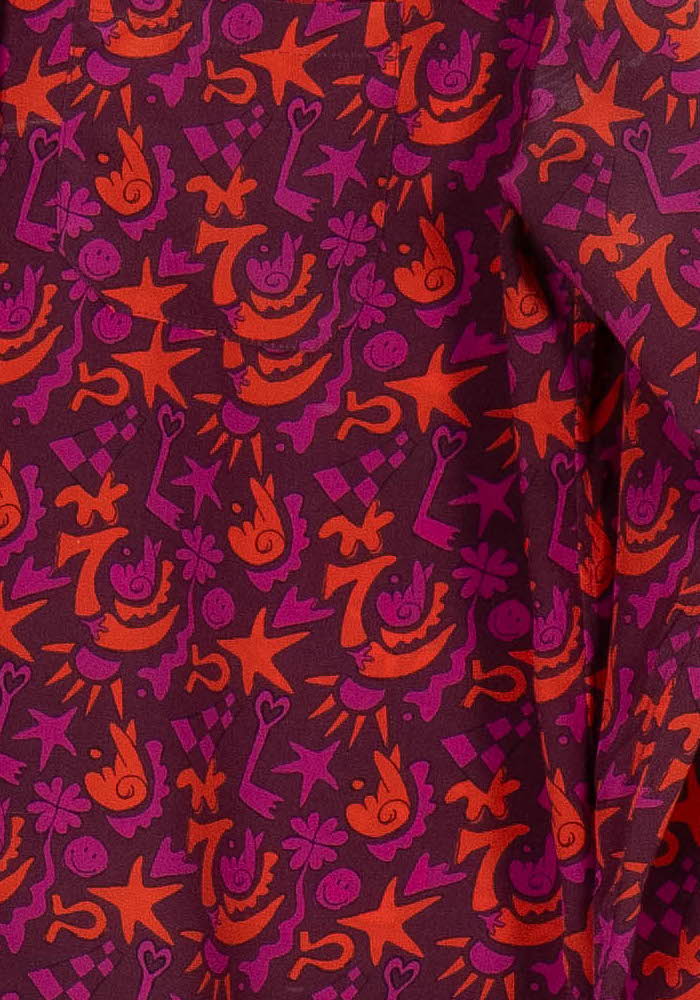 Chemise à motifs Rouge et Violet - Taille XL/42 - Image 3