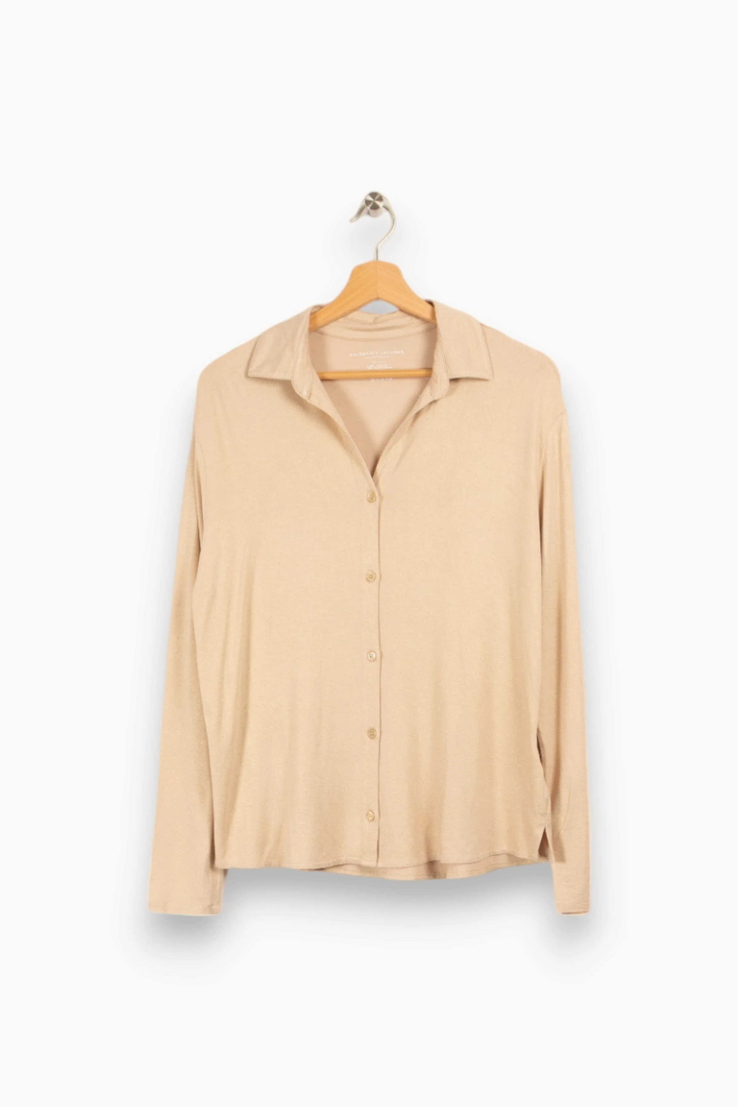 Chemise beige pailletée - Taille S/36 - Image 2