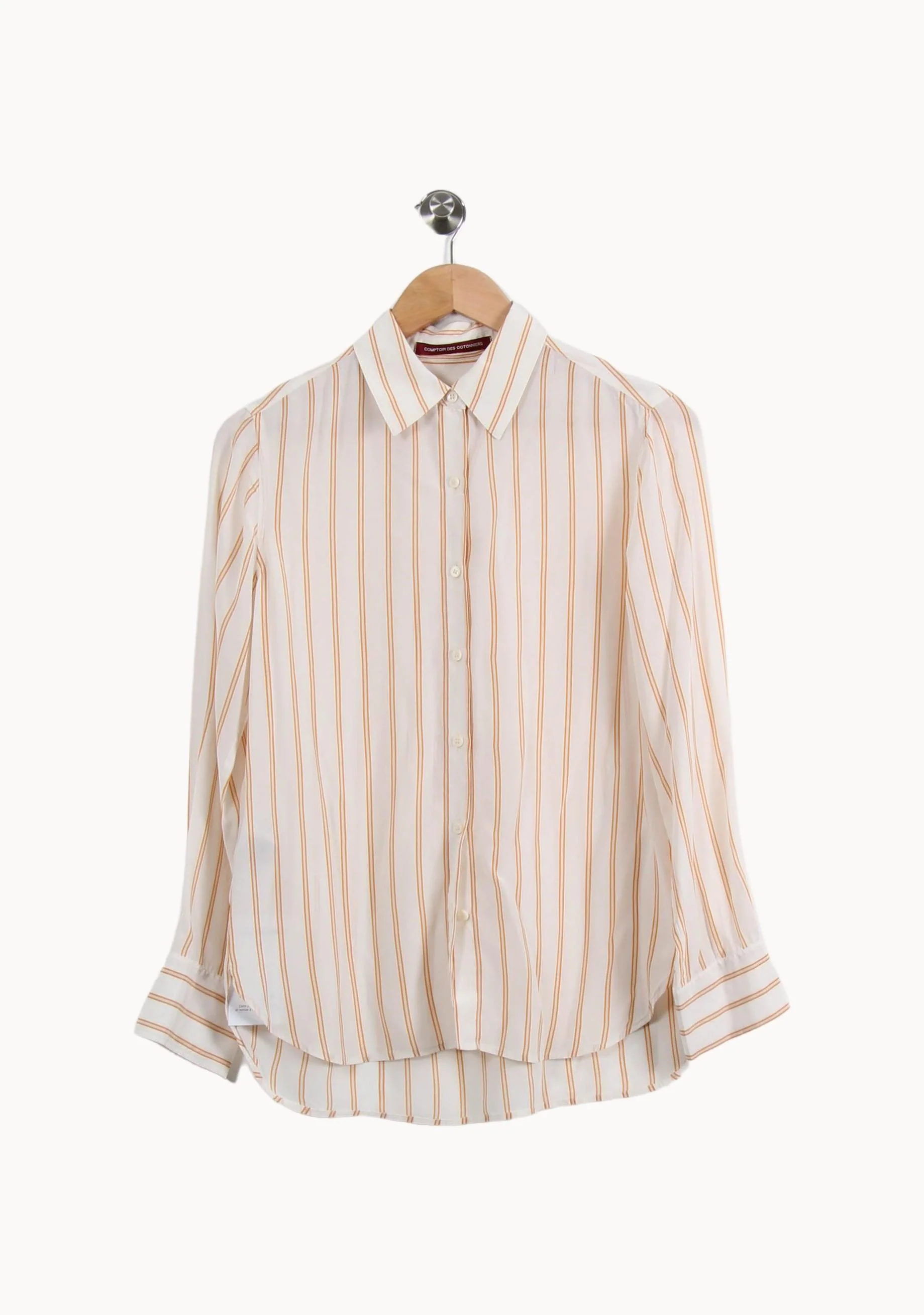 Chemise Blanc et Orange - Taille S/36 - Image 2