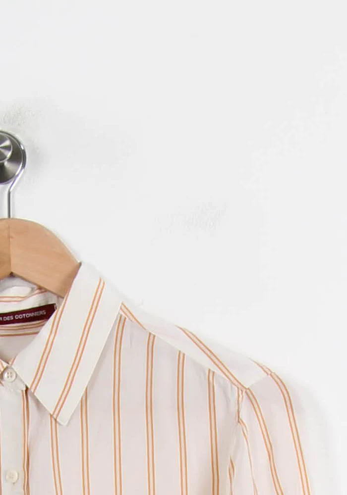 Chemise Blanc et Orange - Taille S/36 - Image 3