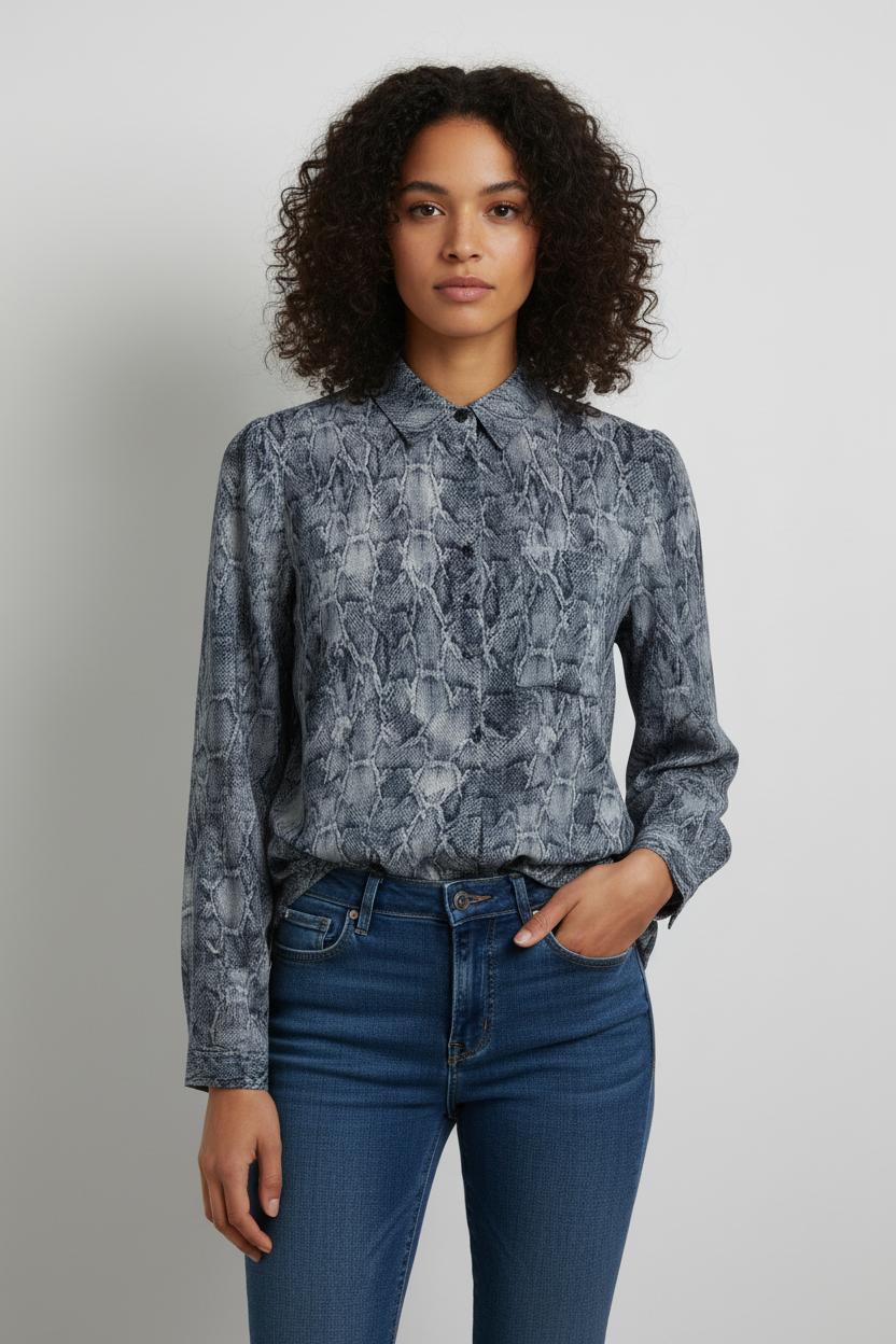 Chemise Bleu et Gris - Taille S/36