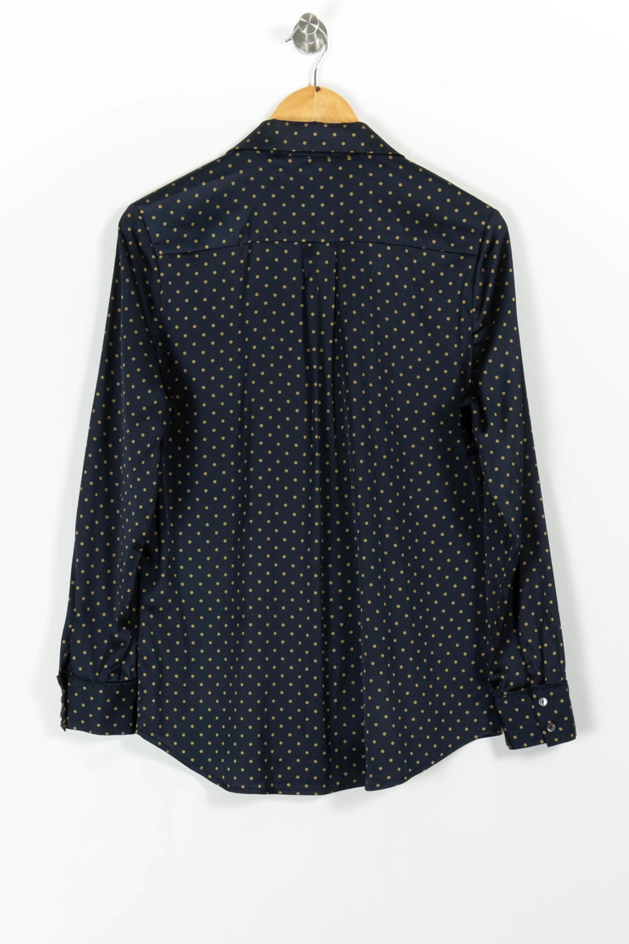 Chemise Bleue à Pois Jaunes - Taille M/38 - Image 4