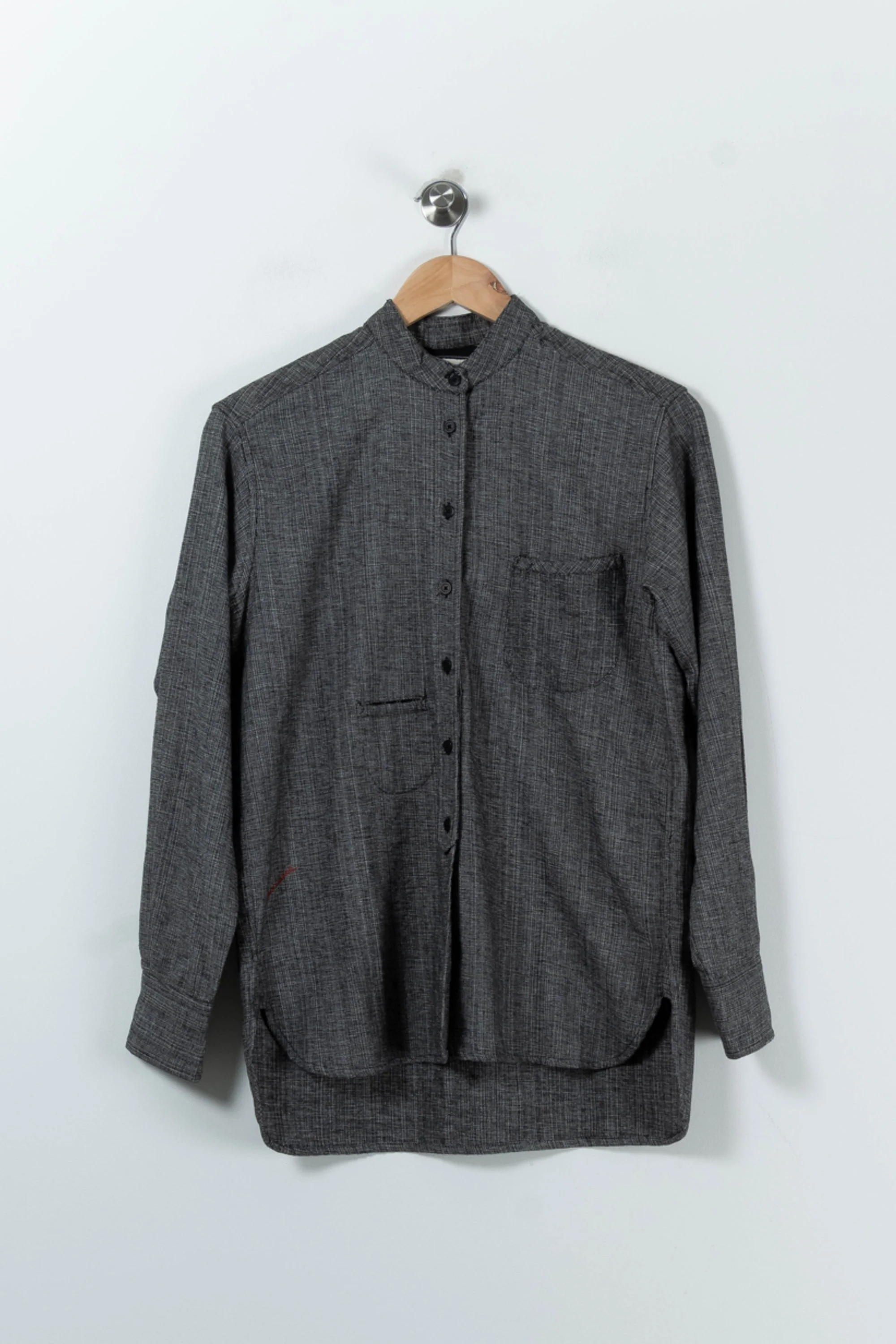 Chemise Col Mao Grise - Taille S/36 - Image 2