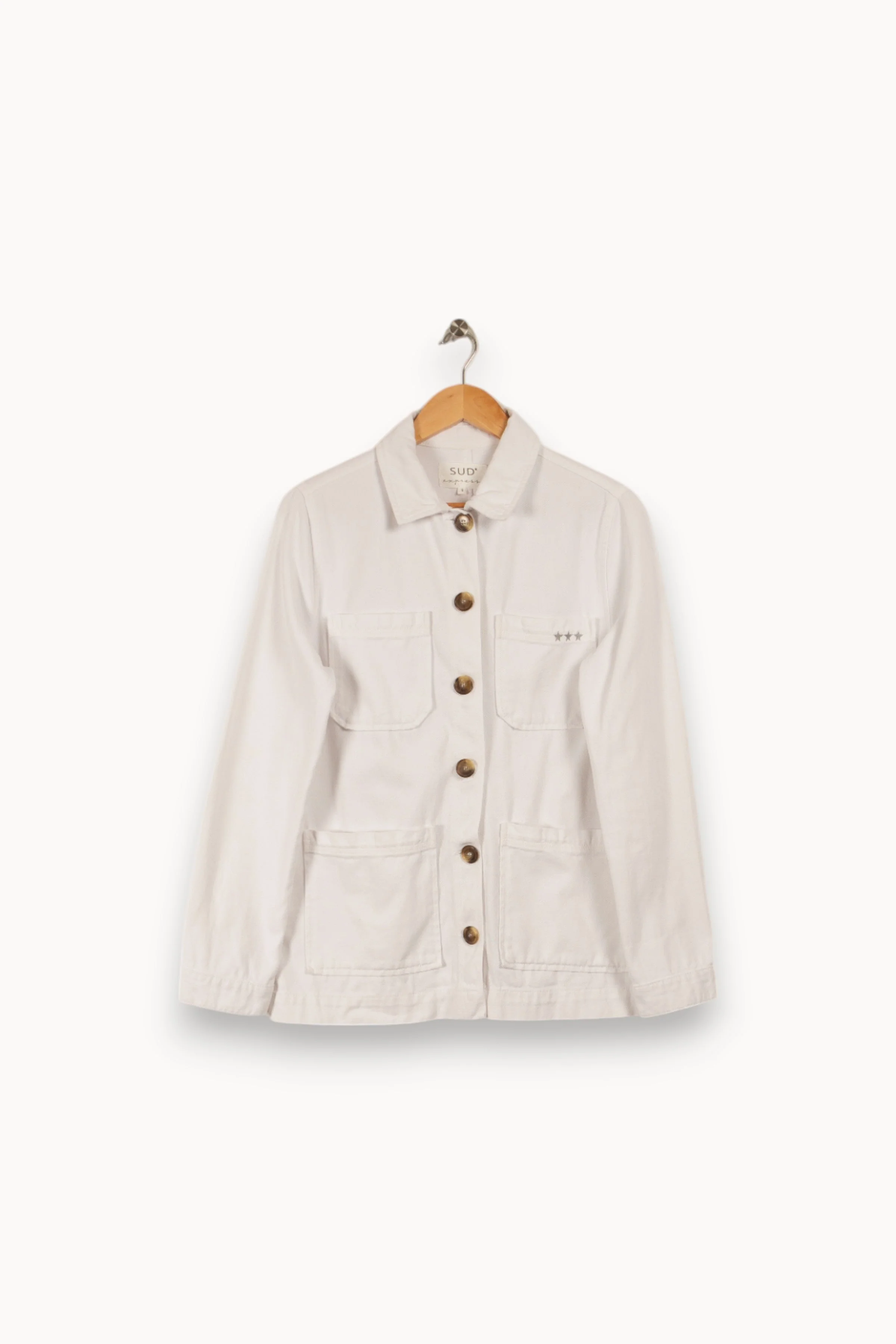 Chemise en jean blanche - Taille S/36 - Image 2