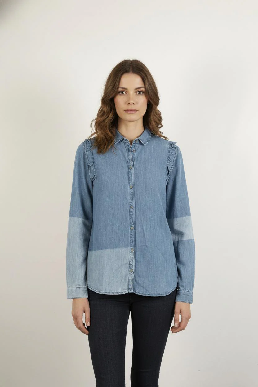 Chemise en Jean Bleue - Taille L/40