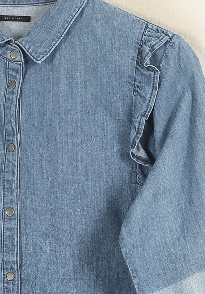Chemise en Jean Bleue - Taille L/40 - Image 3