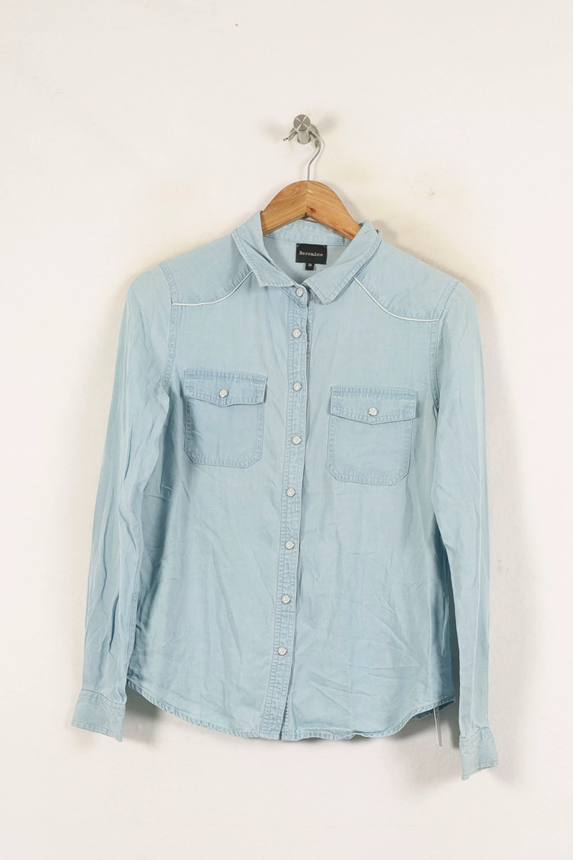 Chemise en Jean Bleue - Taille S/36 - Image 2
