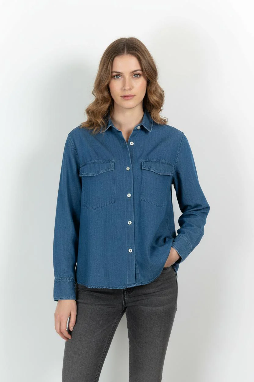 Chemise en Jean Bleue - Taille S/36