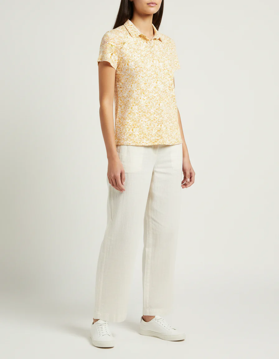Chemise jaune et blanche - Taille XS/34