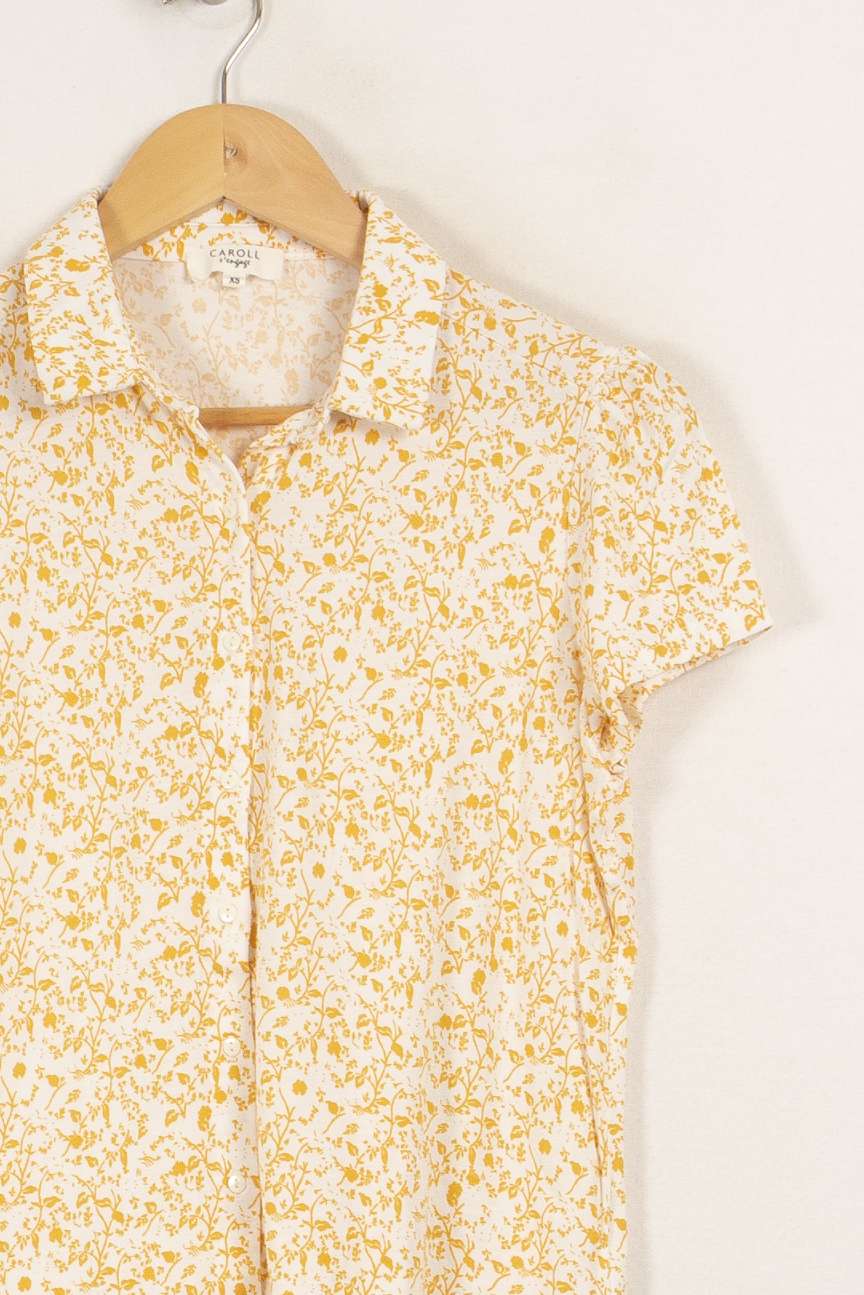 Chemise jaune et blanche - Taille XS/34 - Image 3