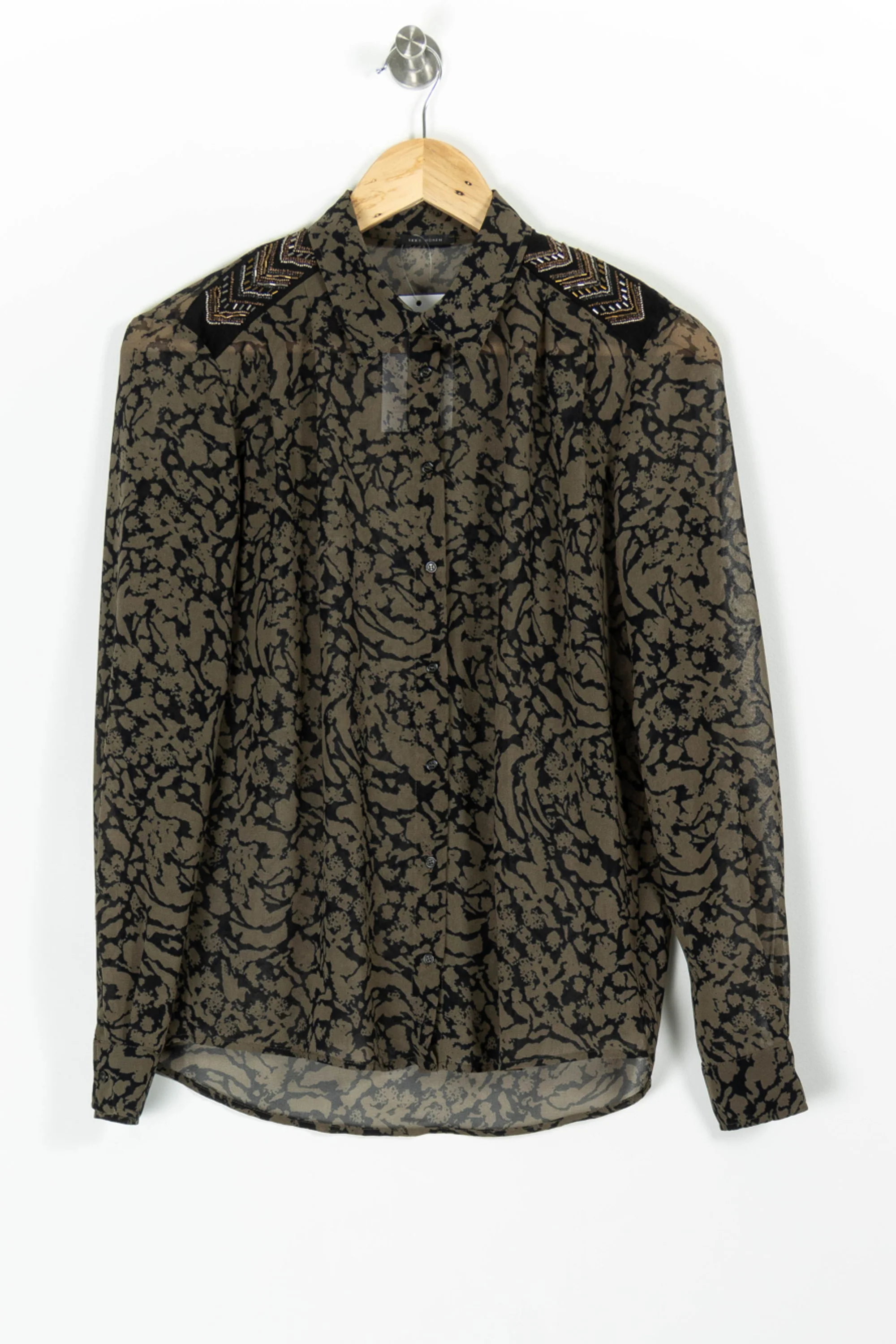 Chemise Kaki et Noire - Taille S/36 - Image 2