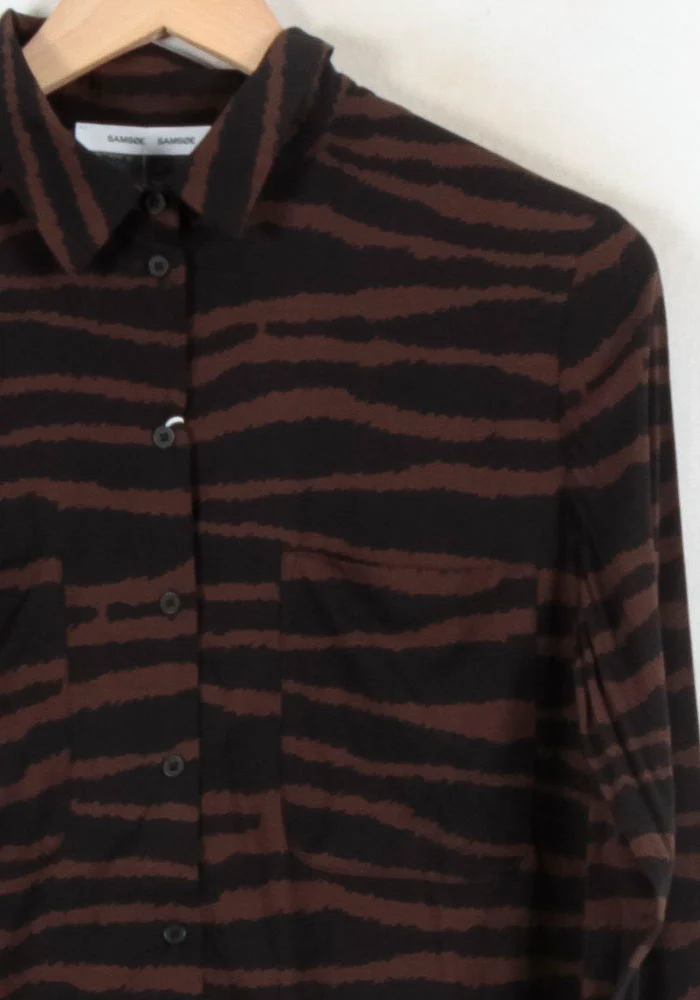 Chemise Marron et Noire - Taille S/36 - Image 3