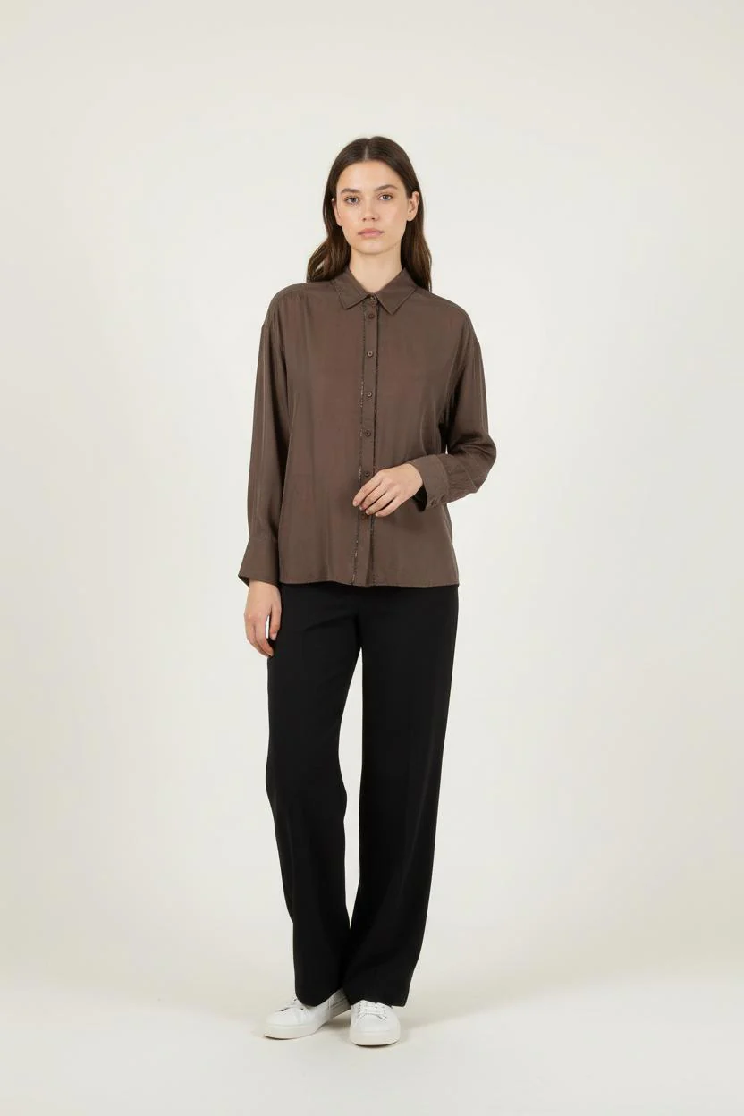 Chemise Marron - Taille M/38