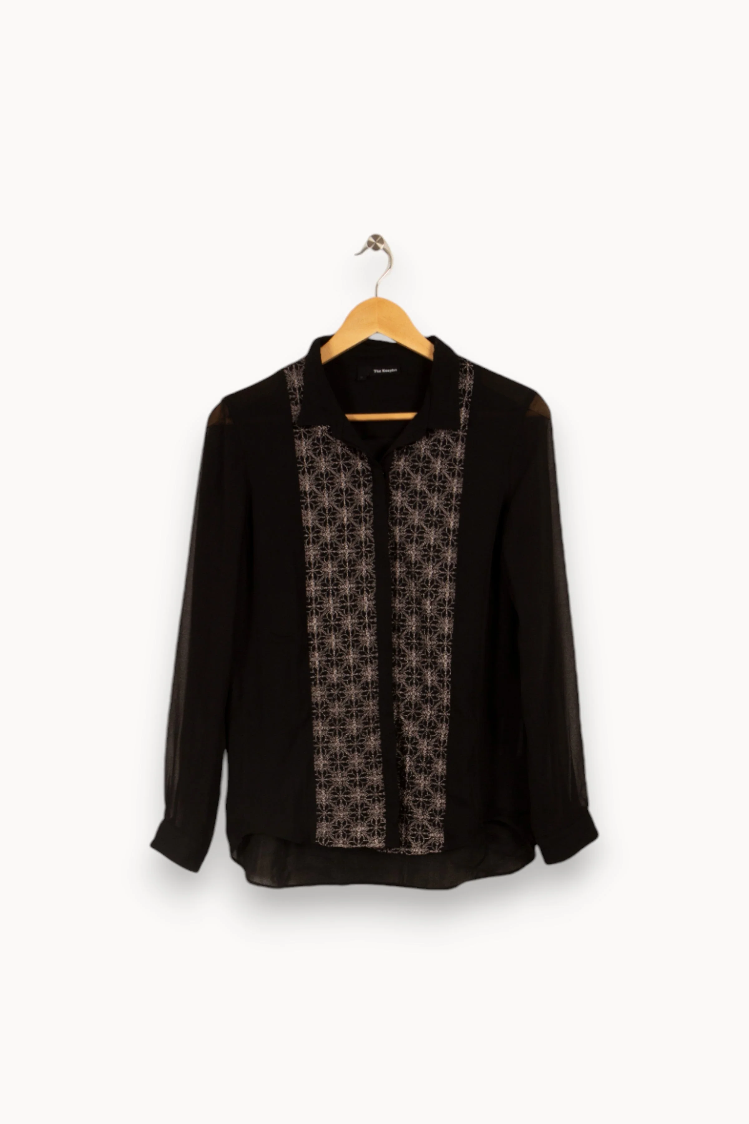 Chemise noire avec détails - Taille M/38 - Image 2