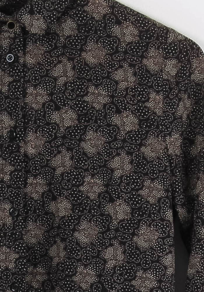 Chemise Noire et Beige - Taille S/36 - Image 3