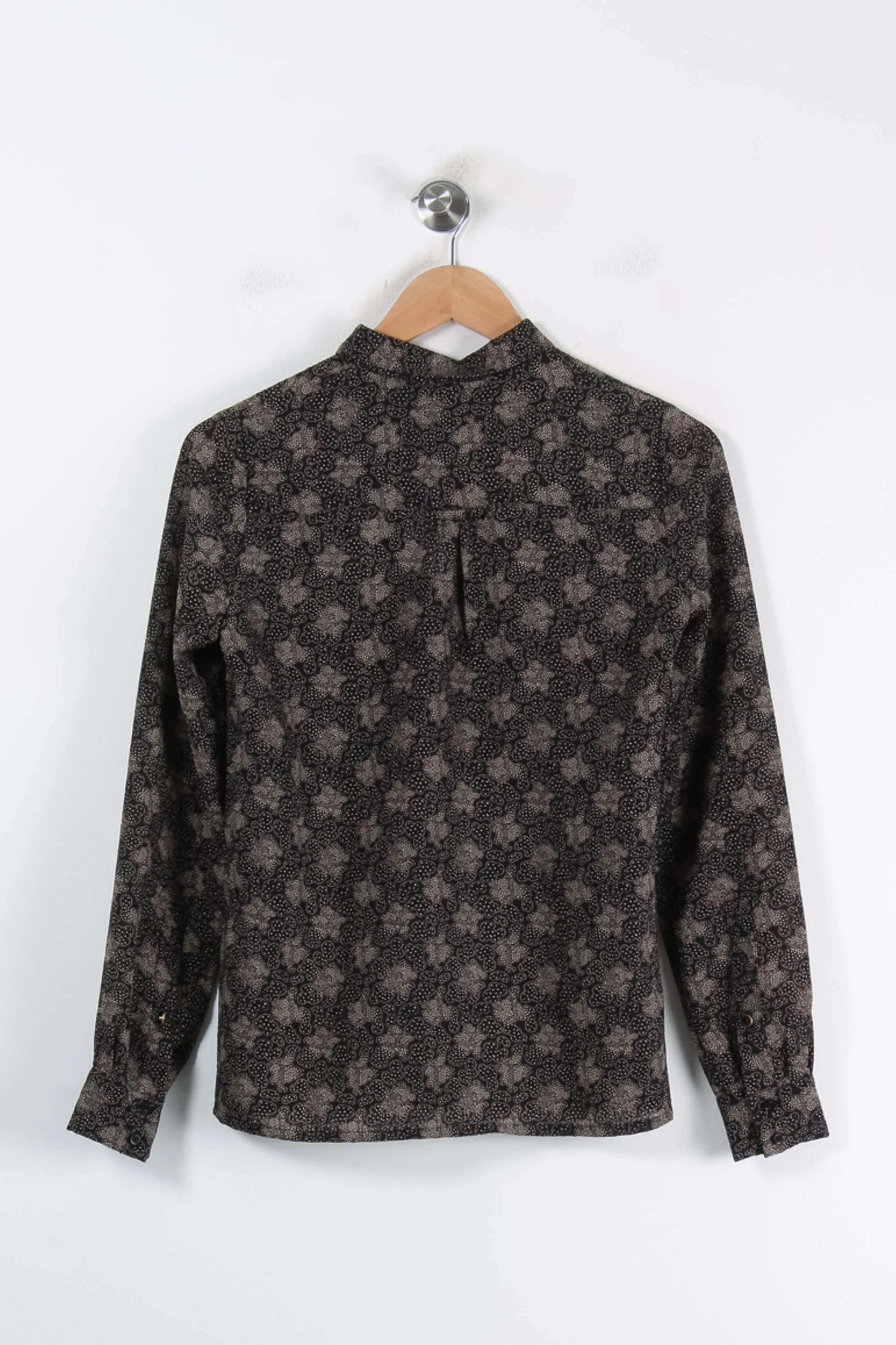 Chemise Noire et Beige - Taille S/36 - Image 4