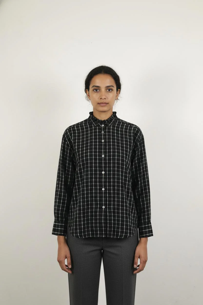 Chemise Noire et Blanche - Taille L/40