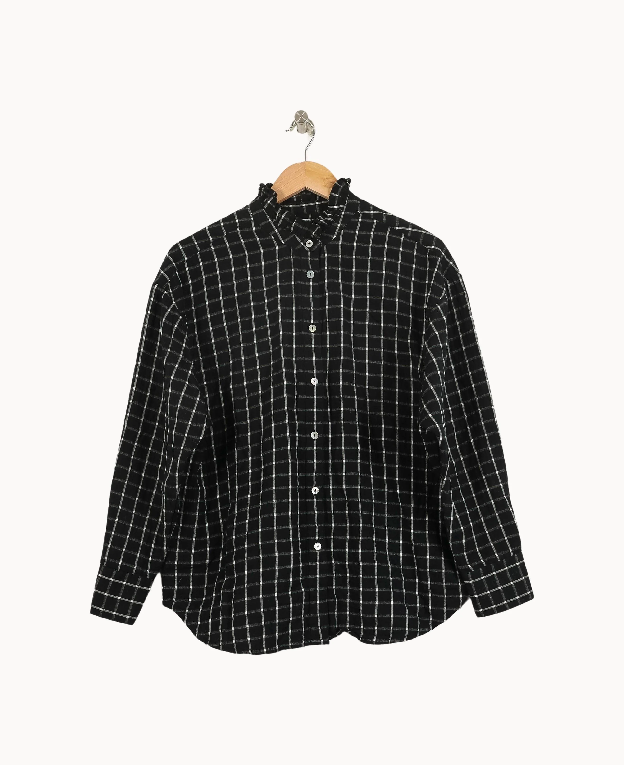 Chemise Noire et Blanche - Taille L/40 - Image 2