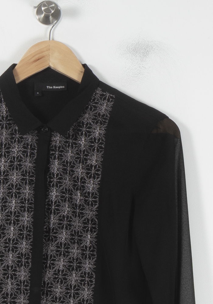 Chemise Noire et Grise - Taille S/36 - Image 3
