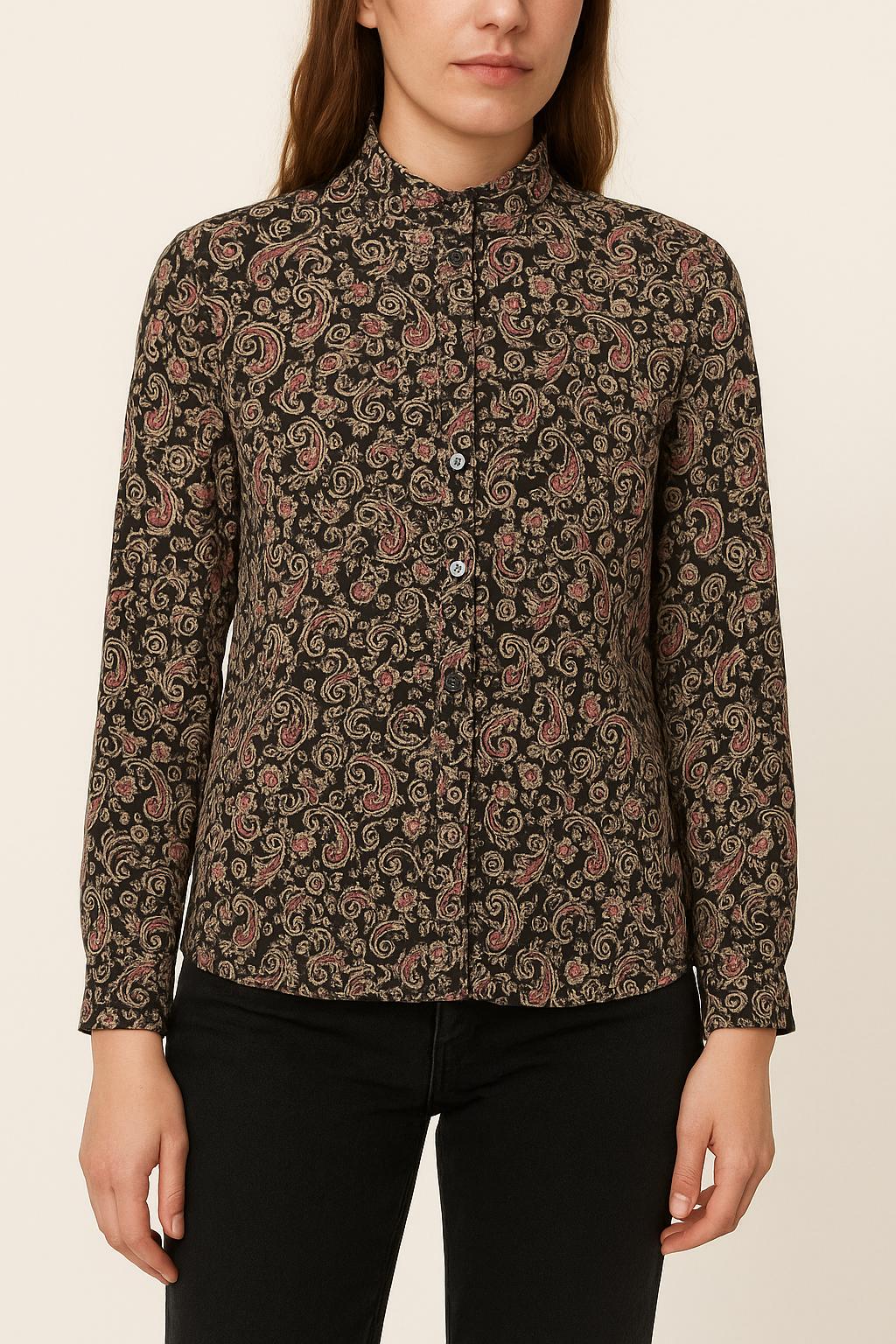 Chemise Noire et Rouge - Taille S/36