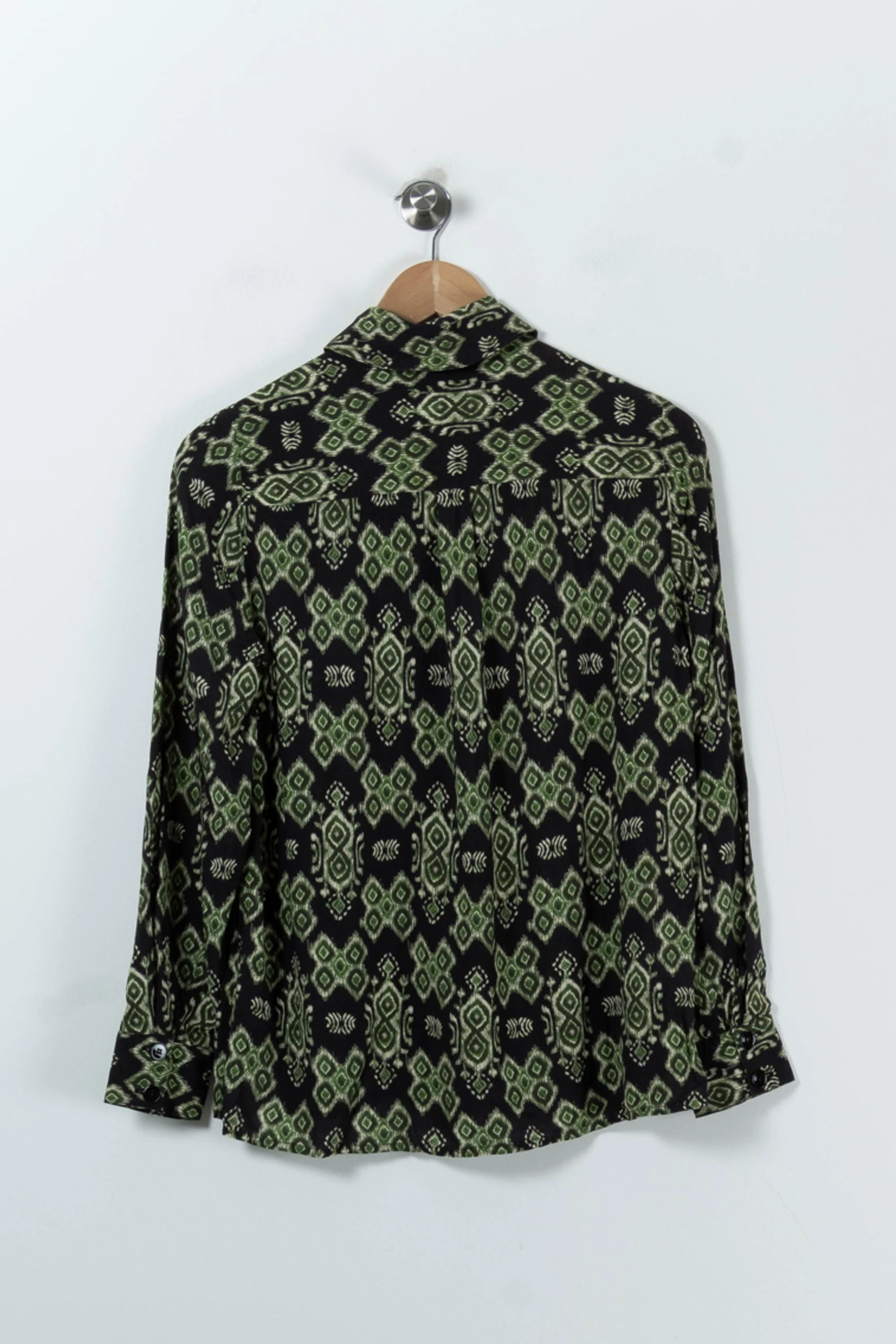 Chemise Noire et Verte - Taille XS/34 - Image 4