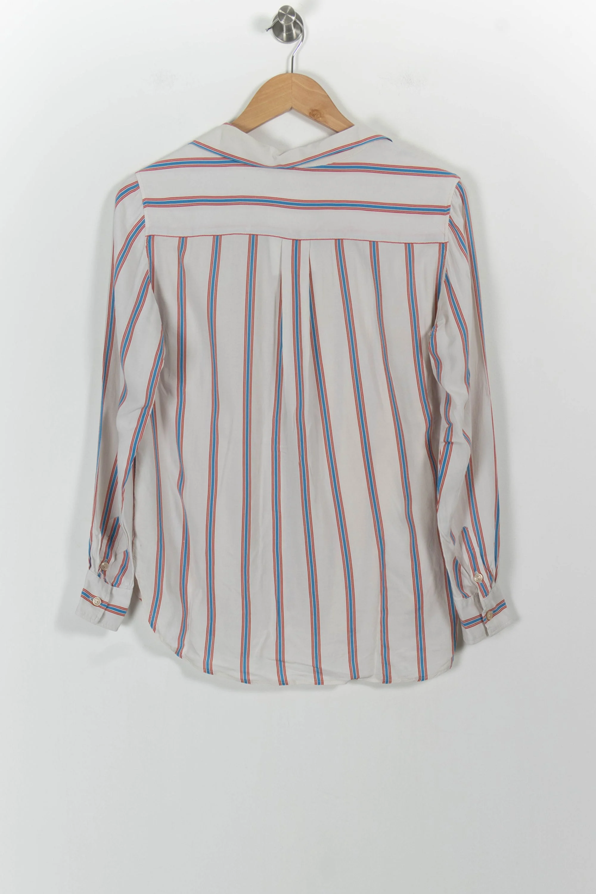 Chemise Rayée Blanche Bleue et Rouge - Taille S/36 - Image 4