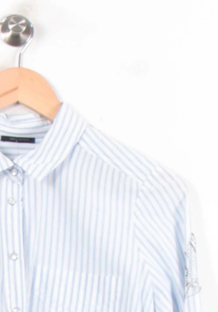 Chemise Rayée Bleue et Blanche - Taille S/36 - Image 3