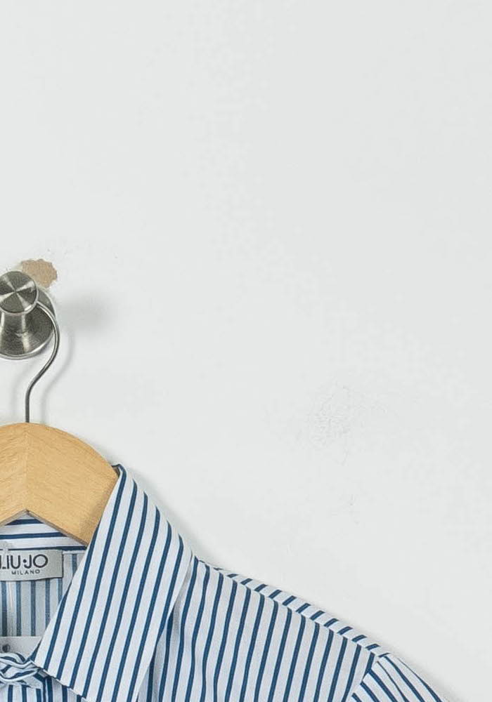 Chemise Rayée Bleue et Blanche - Taille S/36 - Image 3