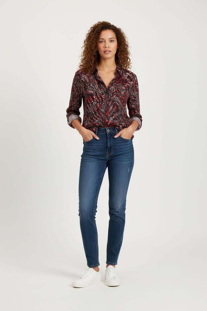 Chemise Rouge et Noire - Taille S/36