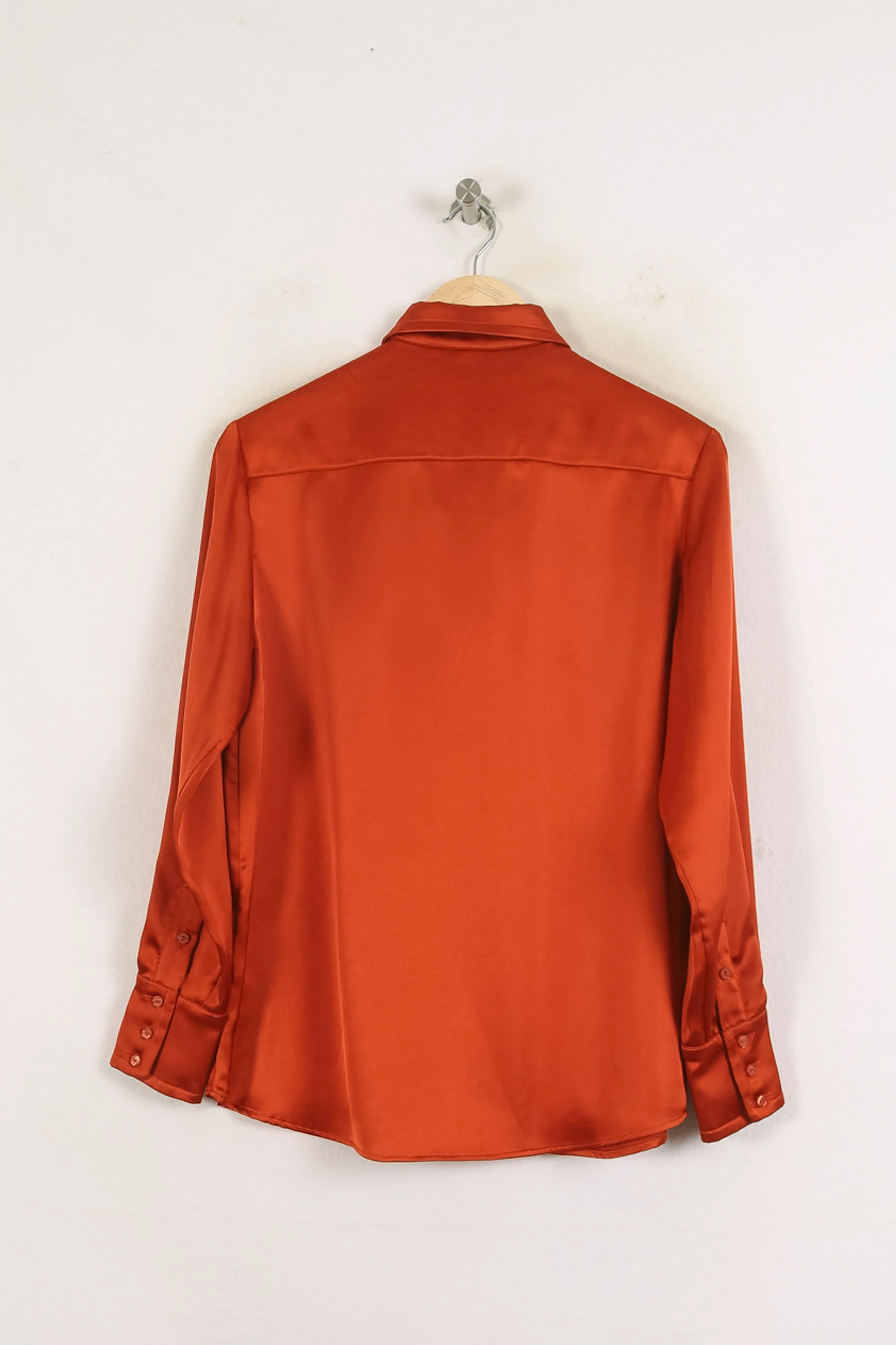 Chemise Satinée Bordeaux - Taille XS/34 - Image 4