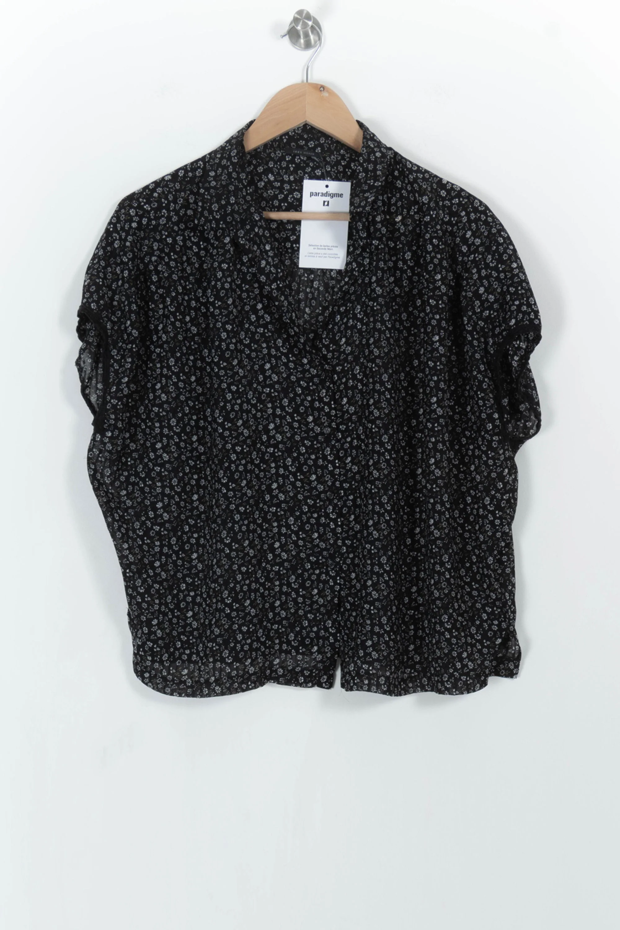Chemisette Noire et Blanche - Taille L/40 - Image 2