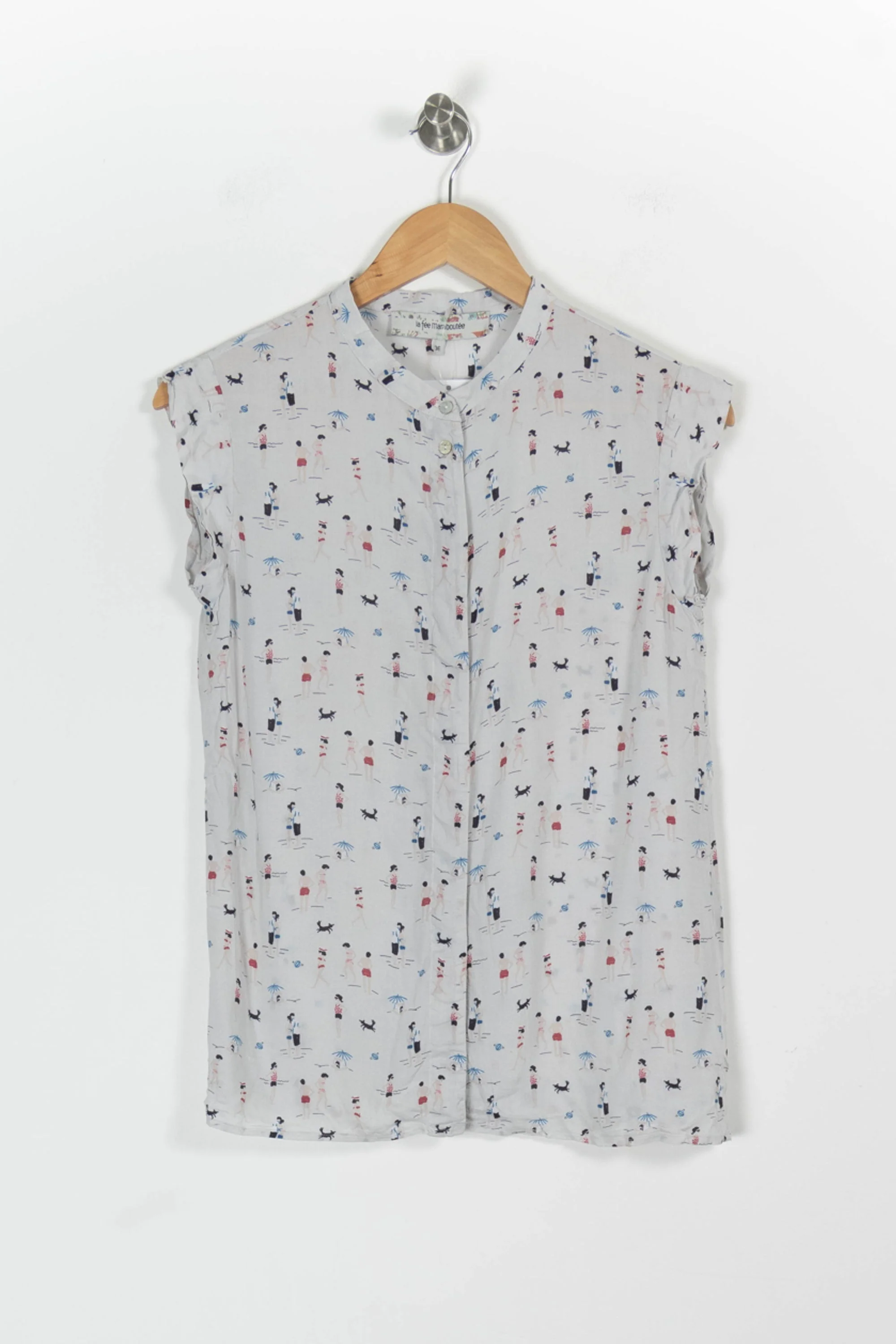 Chemisier Blanc imprimé - Taille S/36 - Image 2