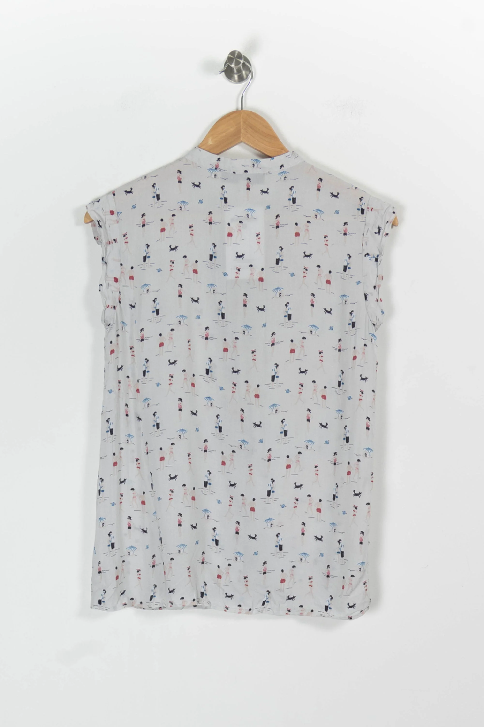 Chemisier Blanc imprimé - Taille S/36 - Image 4