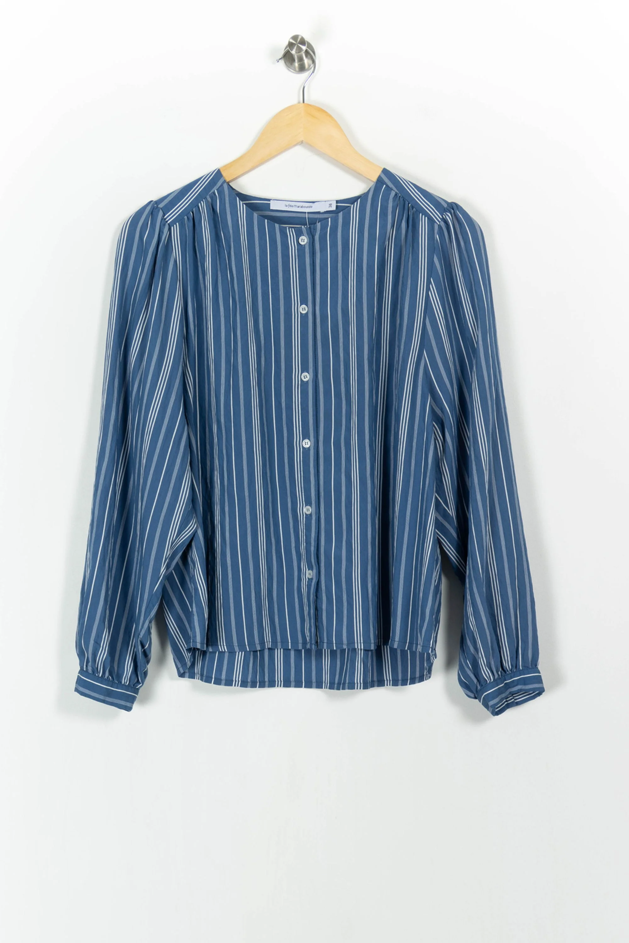 Chemisier Bleu et Blanc - Taille M/38 - Image 2