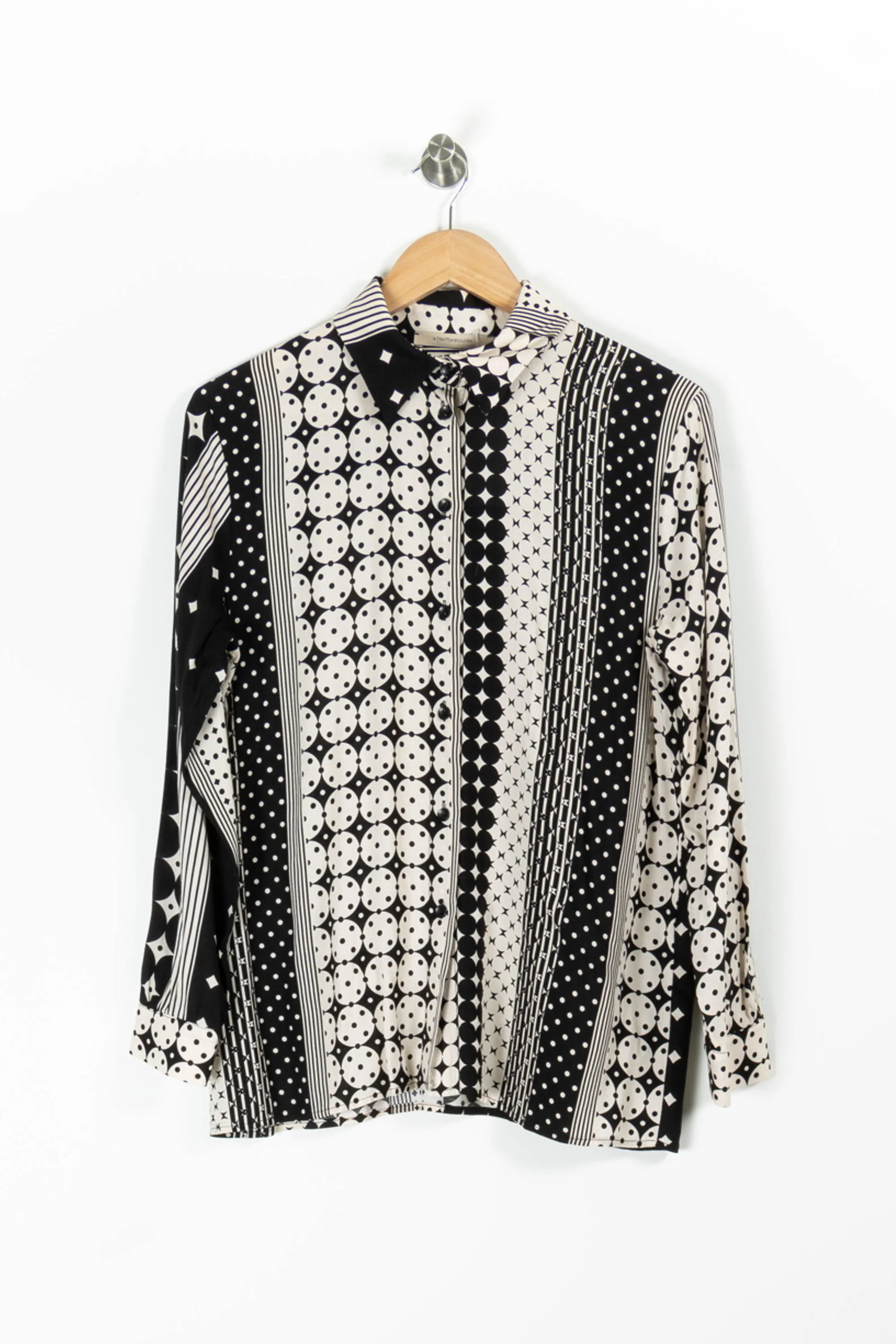 Chemisier Noir et Blanc - Taille M/38 - Image 2