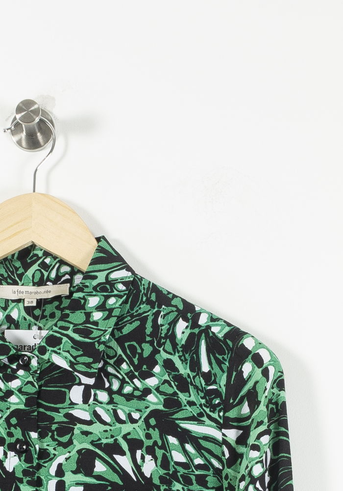 Chemisier Vert et Noir - Taille M/38 - Image 3