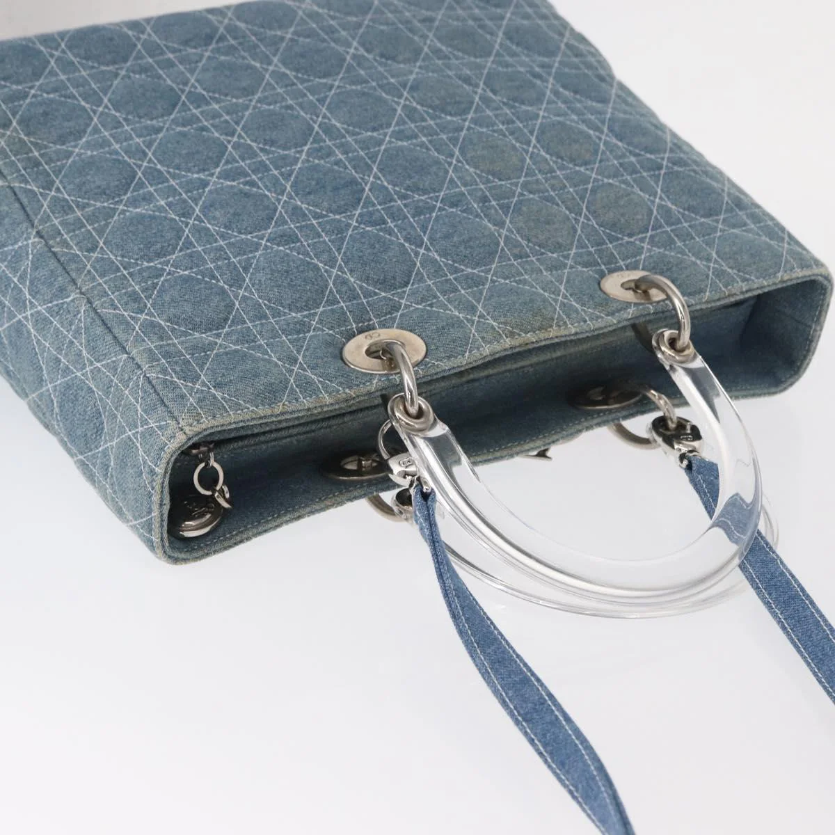 Christian Dior Lady Dior Bag Denim - Image 6