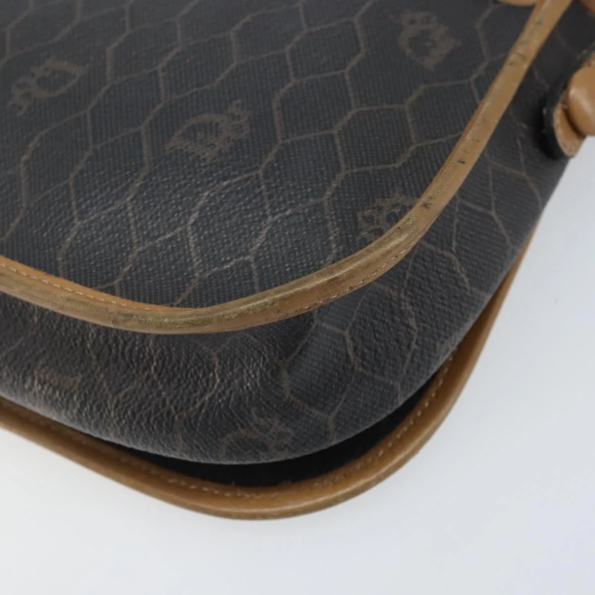 Christian Dior Vintage Honeycomb Flap Crossbody Bag Canvas and Leather - Image 10