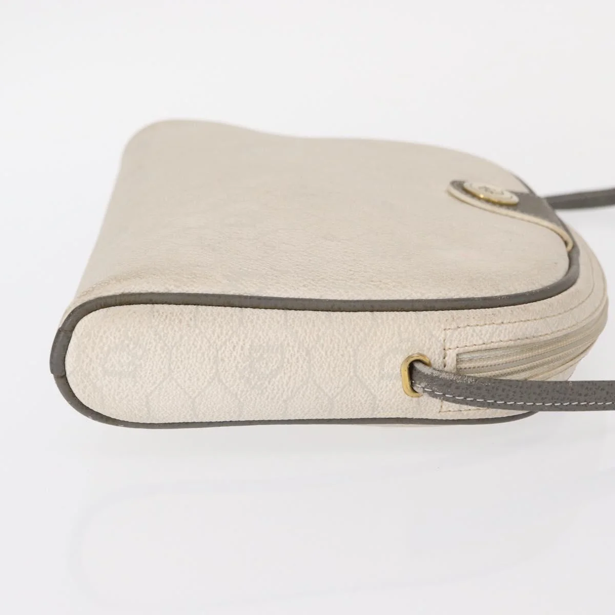 Christian Dior Vintage Honeycomb Shoulder Bag Canvas - Image 3