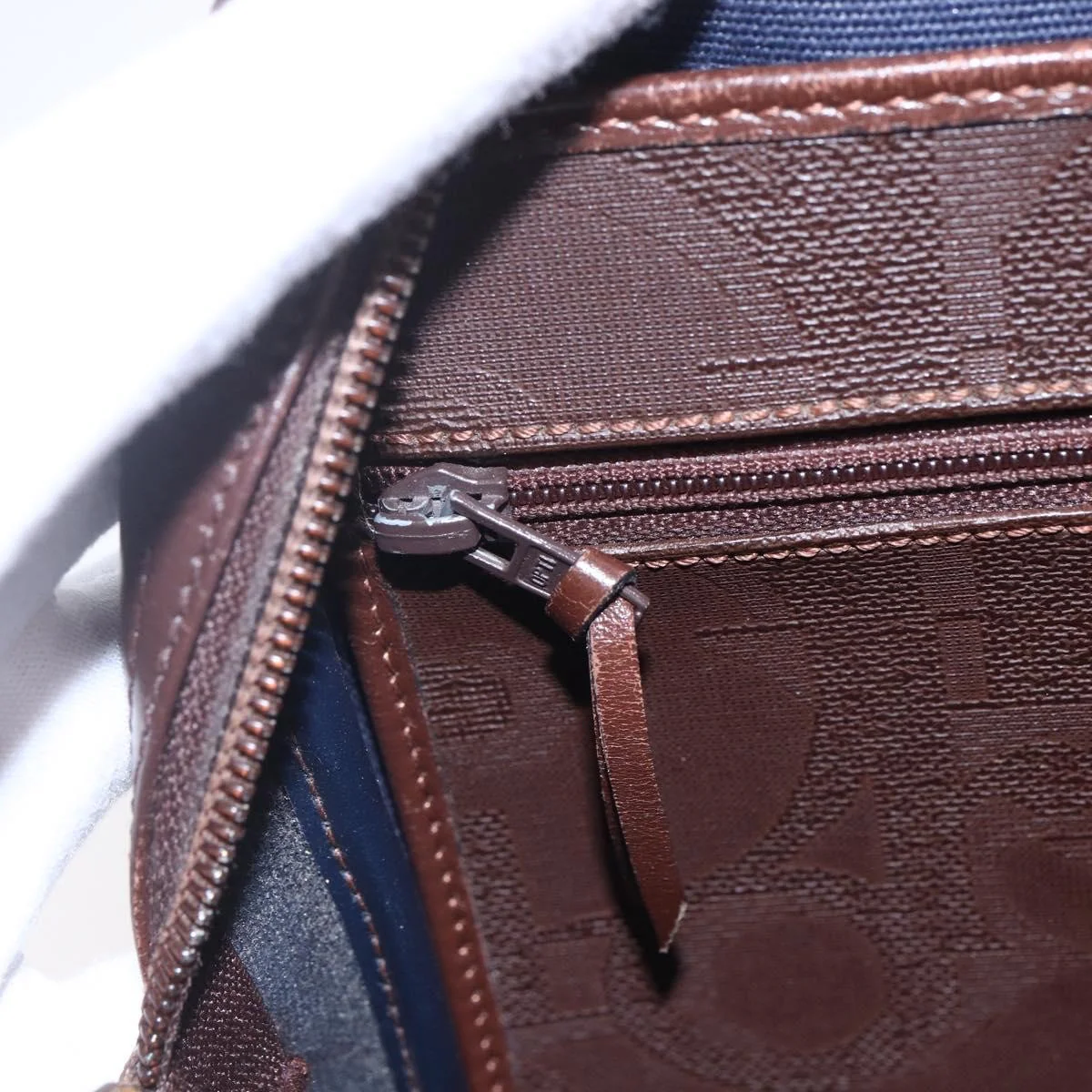 Christian Dior Vintage Trotter Handbag Canvas - Image 14